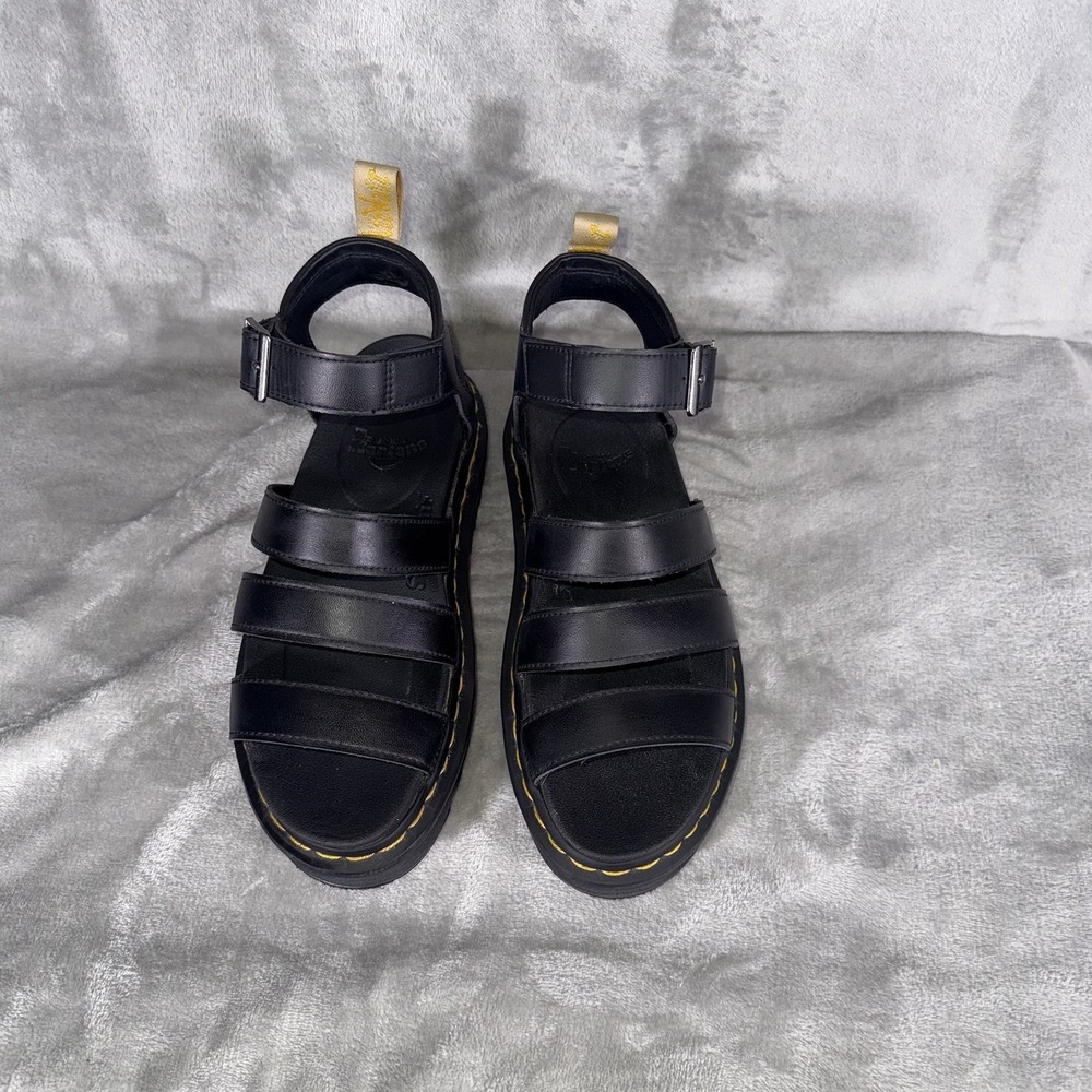 Dr. Doc Martens Blaire Athena Gladiator Sandals Black Women's Size 8 Retro - Picture 11 of 16